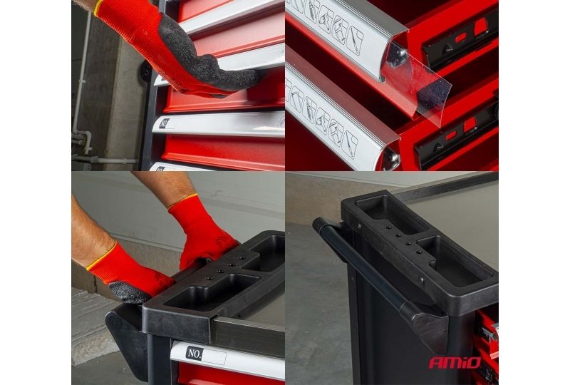 CARRINHO DE FERRAMENTAS 840 × 460 × 870 MM AMiO-04891