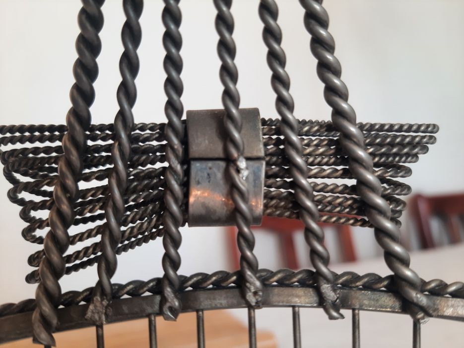 Koszyczek metalowy stary posrebrzany