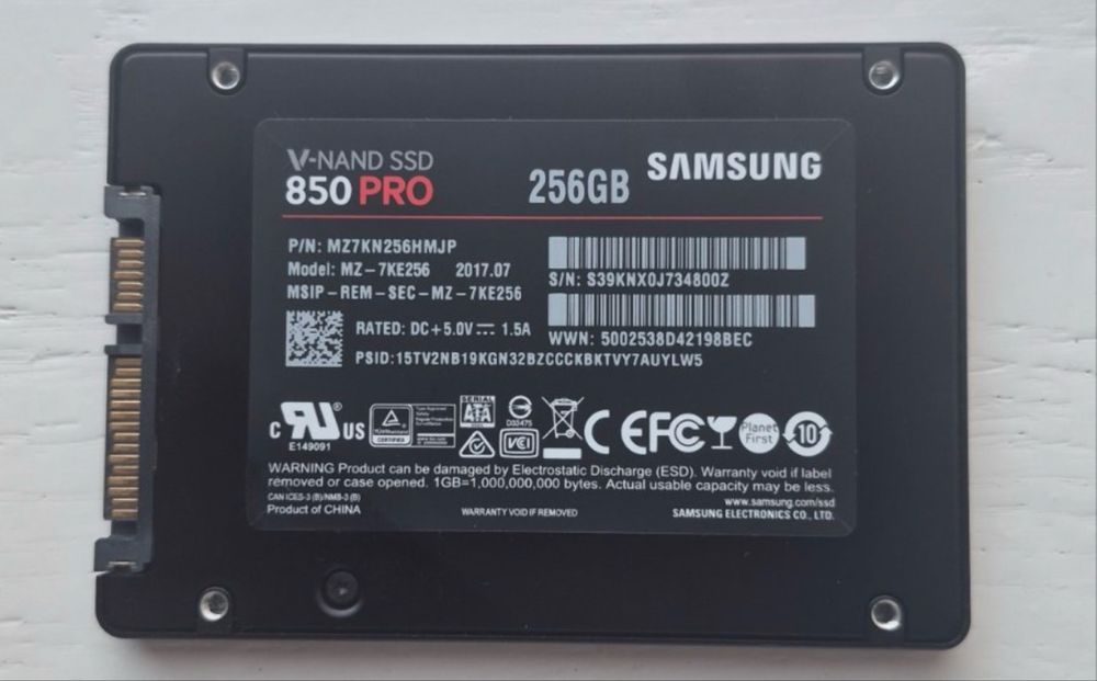 Samsung SSD 850 Pro 256 GB