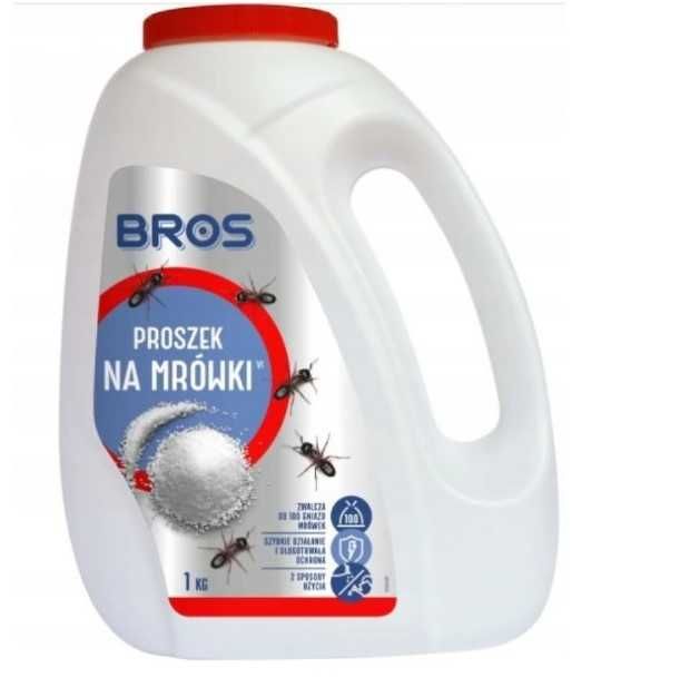 BROS Proszek na mrówki 1 kg - Skuteczna trutka na mrówki domowe i ogrodowe