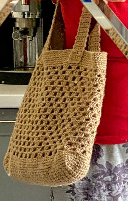 Сумка ручної роботи із натуральної пряжі