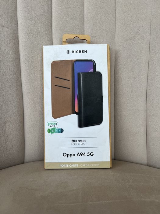 Nowe etui case zamykany skórzany Bigben do Oppo A94 5G