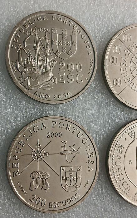 Moedas 200 escudos ano 2000