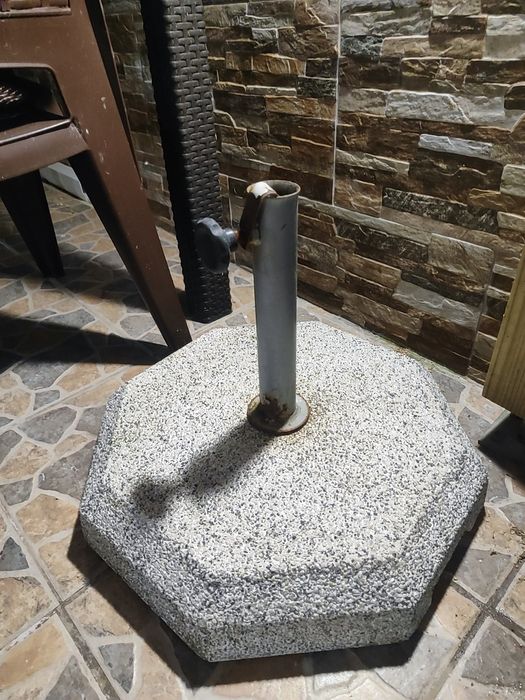 Base para guarda sol em cimento