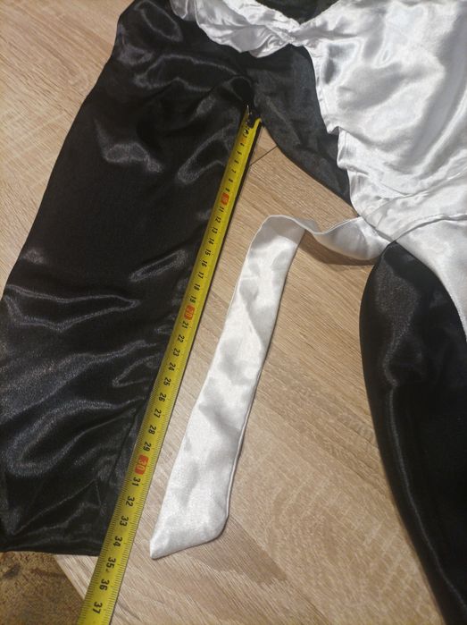 Strój karnawałowy, przebranie, kostium pokojówki, służącej rozmiar 146