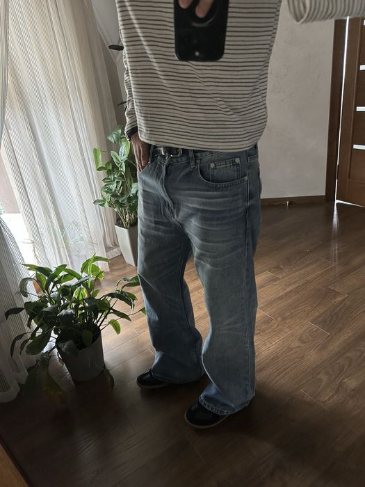 Loose Bootcut Blue Jeans Flared Джинси Фларед Кльош Клеш Широкі Сині Baggy Y2k Sk8 levi 527 567 Archive Opium Racer Balenci Джинсы Буткат Синие Опиум