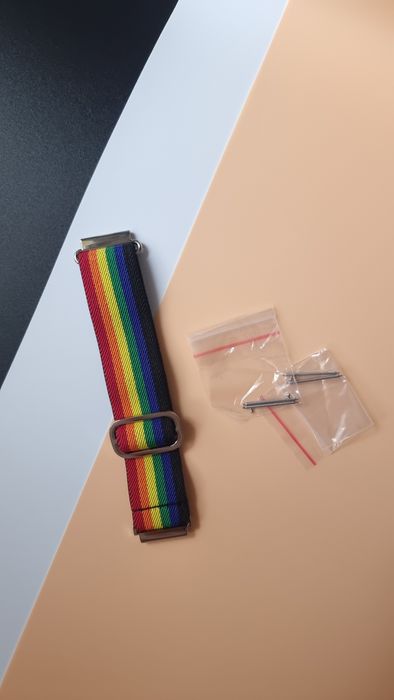 Opaska Blueshaweu 22 mm z elastycznego, regulowanego materiału (Rainbo