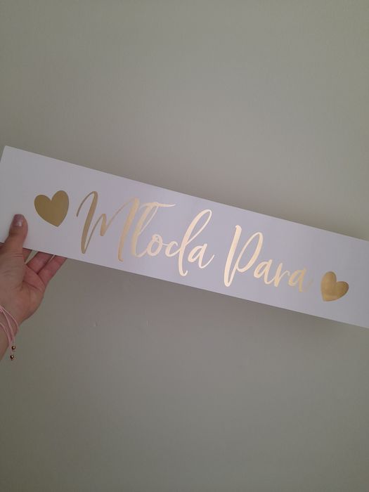 Tablice rejestracyjne 2 sztuki na ślub