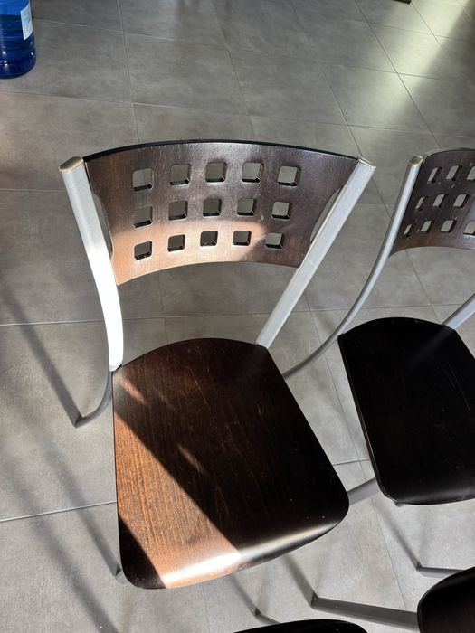 4 cadeiras de cozinha em wenge