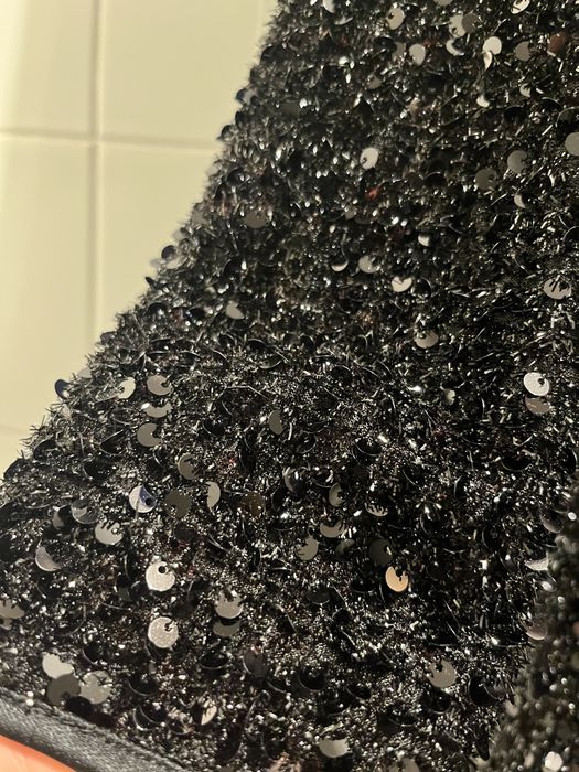 Festa Vestido Todo em  Lantejolas preto