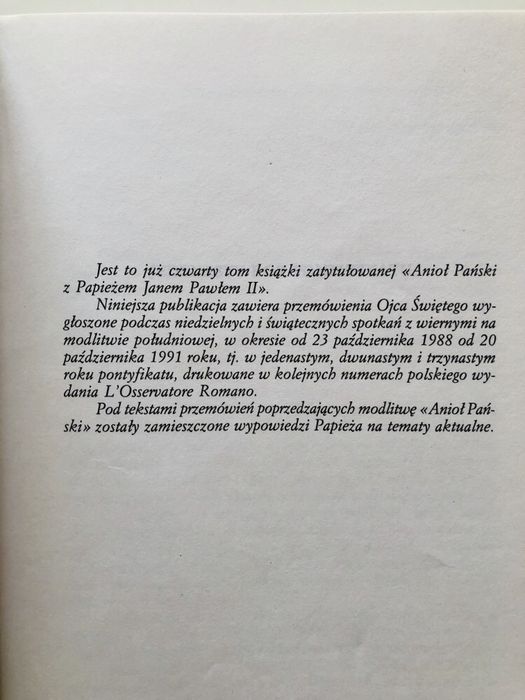 Anioł Pański z Papieżem Janem Pawłem II - tom IV
