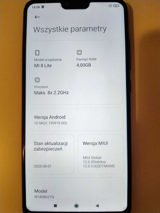 Telefon Mi 8 Lite