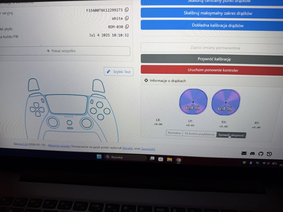 Biały pad konsoli DualSense  playstation 5 PS5 sony kontroler jak nowy