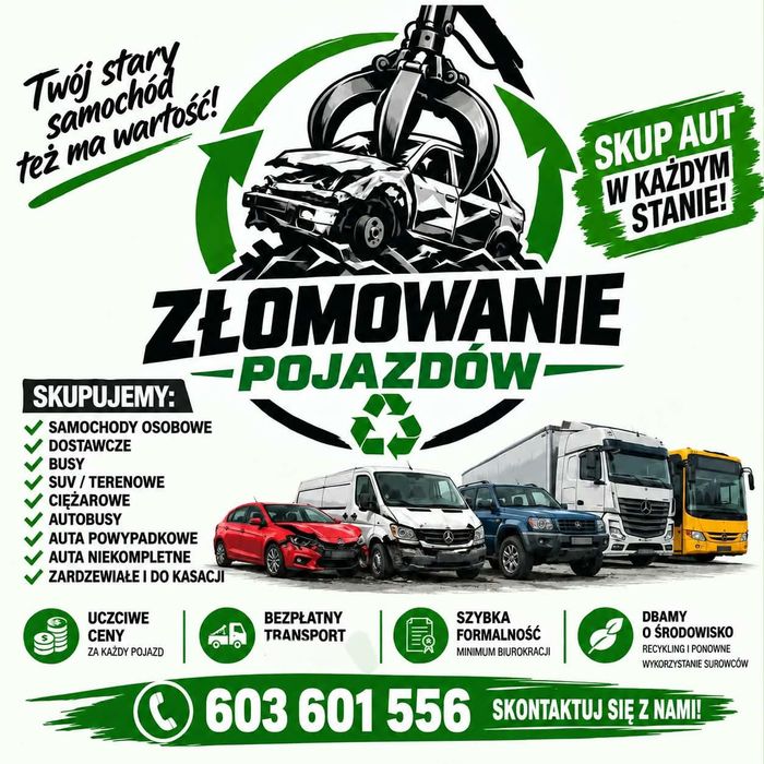 Skup aut w każdym stanie – złomowanie pojazdów
