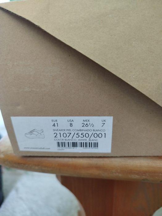 Tênis em pele Massimo Dutti