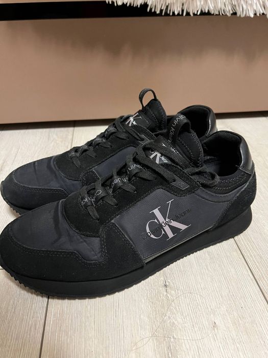 Кросівки Calvin Klein Runner Sock Laceup Ny-Lth Black YMOYM00553 44