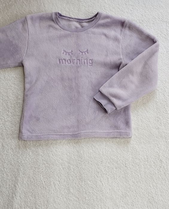 Плюшева тепла піжама 146 см + тапочки