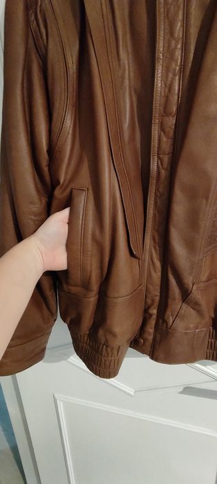 Casaco em pele homem