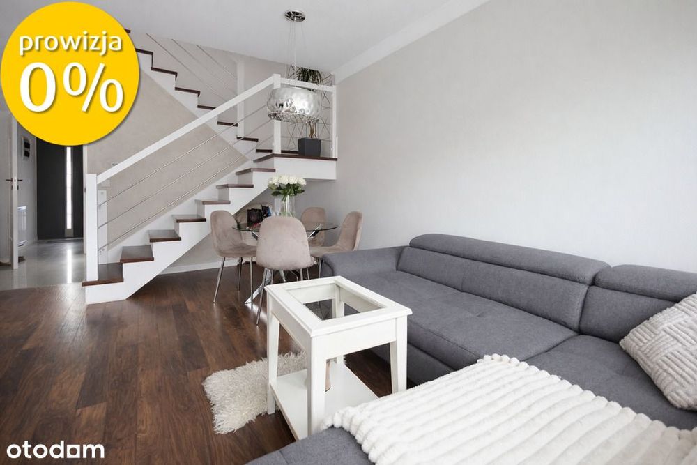 Nowoczesny szeregowiec z ogrodem wysoki standard