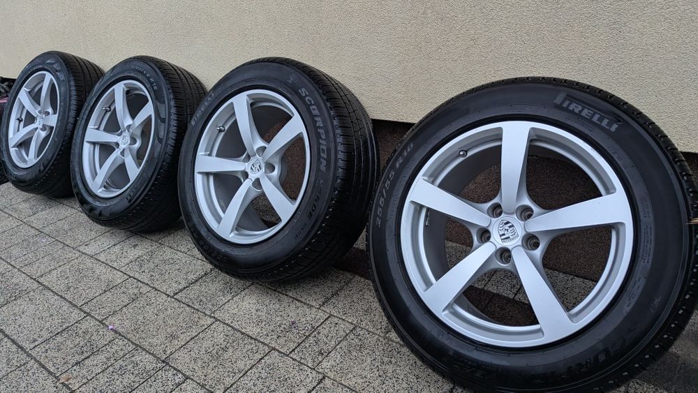 Felgi Porsche 18 Macan 5x112 opony całoroczne Pirelli