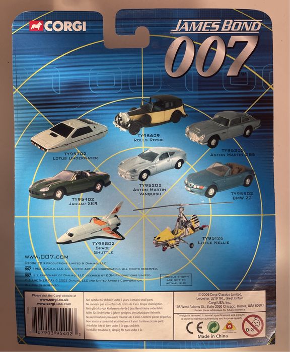 Corgi новые коллекционные машинки James Bond 007