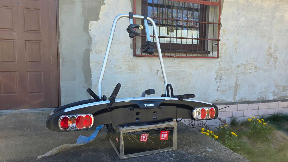 Bagażnik na rower thule ec908 na 2 rowery odchylany solidny