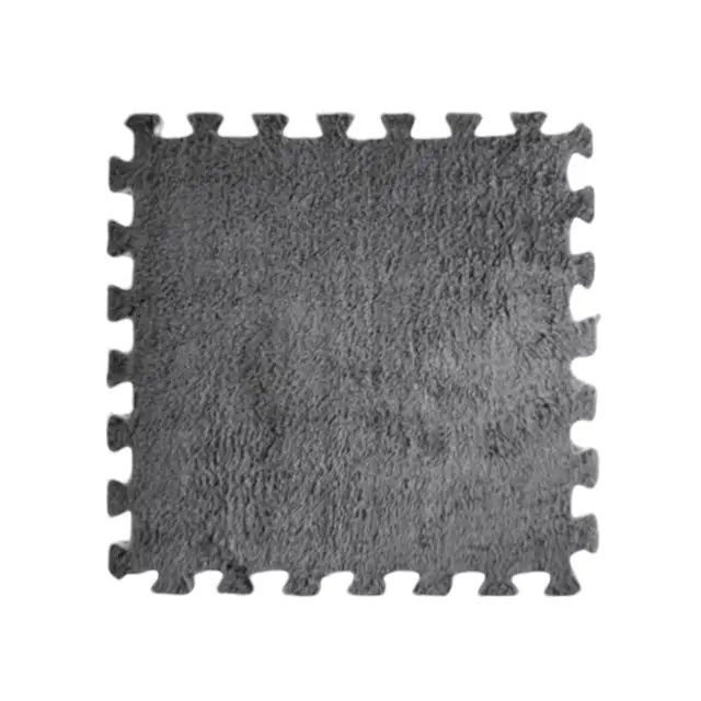 Килимок-пазл з плюшевим покриттям 20 пазлів термокилимок, мат дитячий