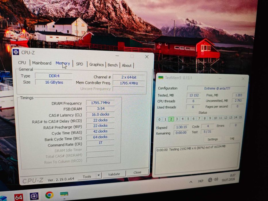 Опис↓ AMD Ryzen 5 3500x, B450M, DDR4 16 ГБ 3600Мгц комплект AM4
