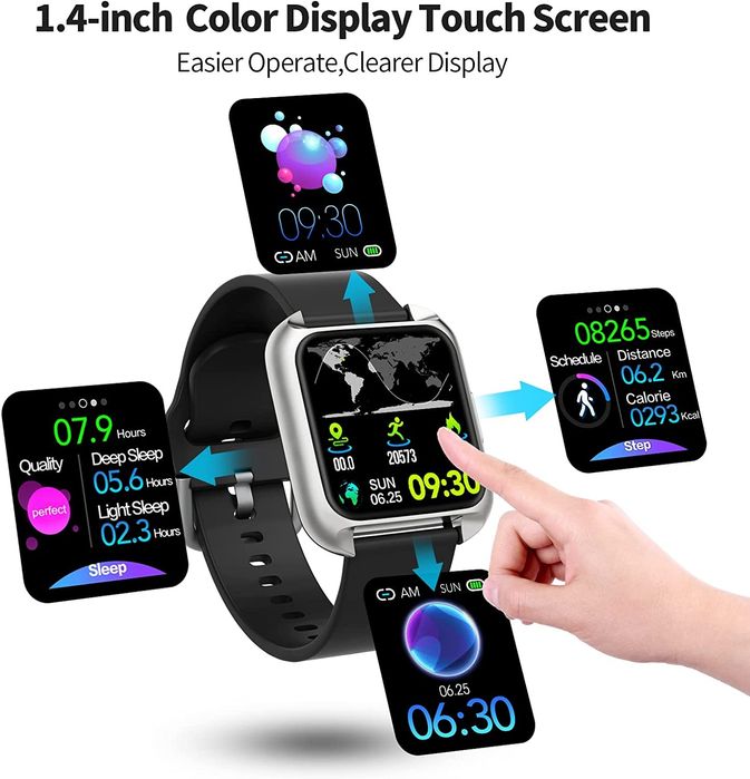 Novo! Relógio inteligente ECG T6 Smartwatch de atividade IP67