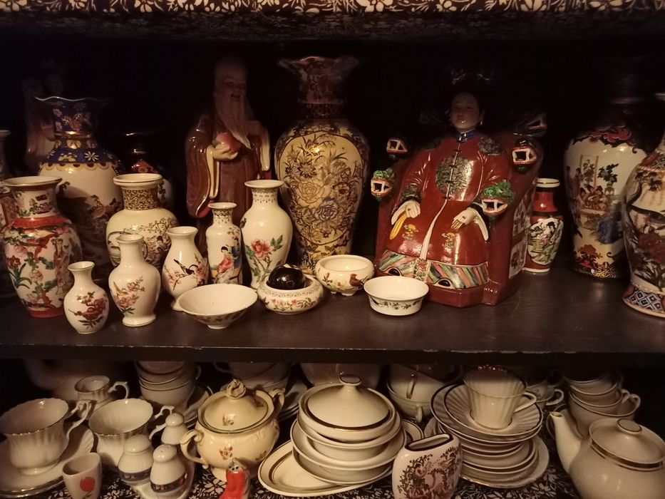 Chińskie Japońskie figurki ceramiczne
