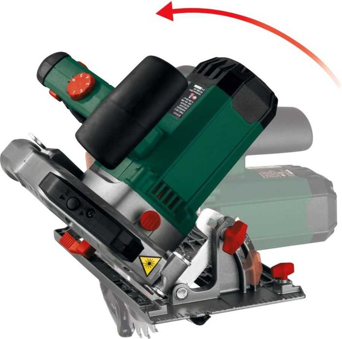 Мережева ручна циркулярна дискова пила Parkside PHKS 1350 C2 паркетка