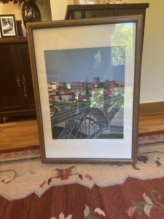 Serigrafia (ponte dom Luís - Porto )com moldura
