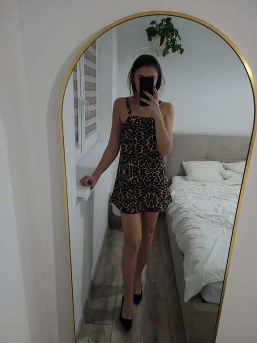 Sukienka mini panterka r.S