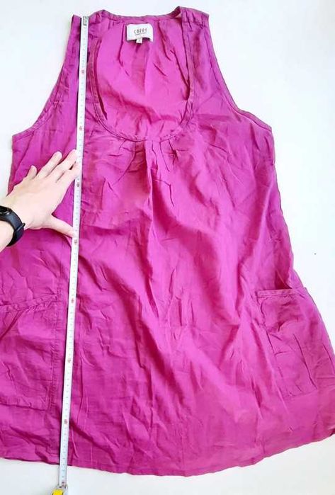 BEZ WAD Tunika ciążowa Carry rozmiar S/36 z kieszeniami fuksja #909