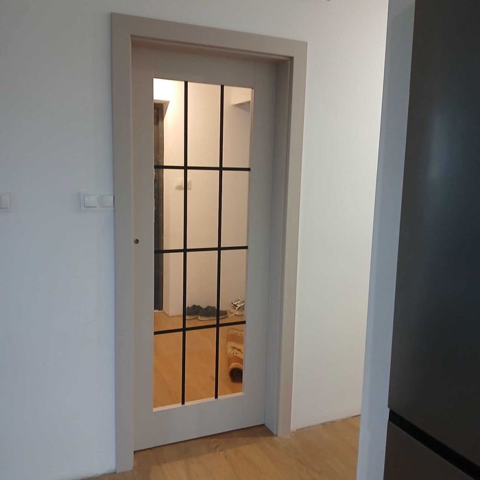 Drzwi wewnętrzne płycinowe na RAMIE DREWNIANEJ