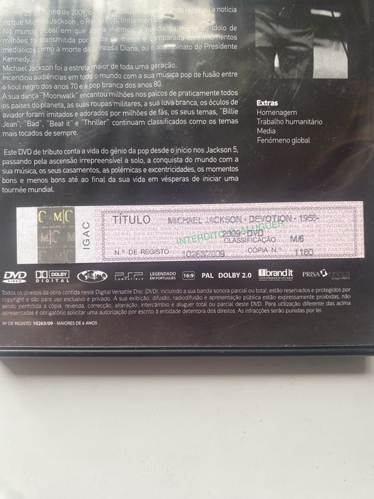 Coleção limitada de disco licensiados do Michael Jackson