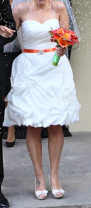 Krótka suknia ślubna rozm 36