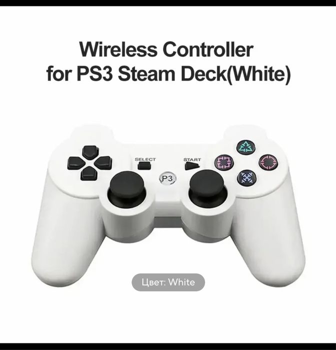 Бездротовий Bluetooth джойстик PS3 DoubleShock 3, контроллер для ПК