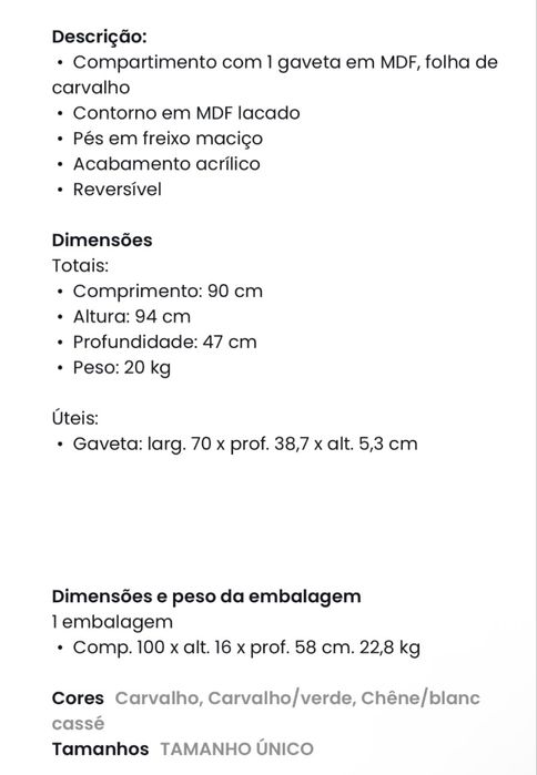 Secretária com 1 gaveta La Redoute