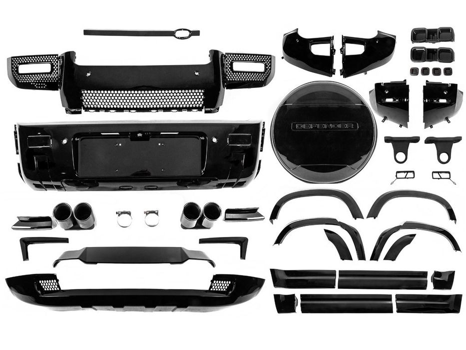 Тюнінг Land Rover Defender 2019- рр. Комплект обвісів (Black Edition)