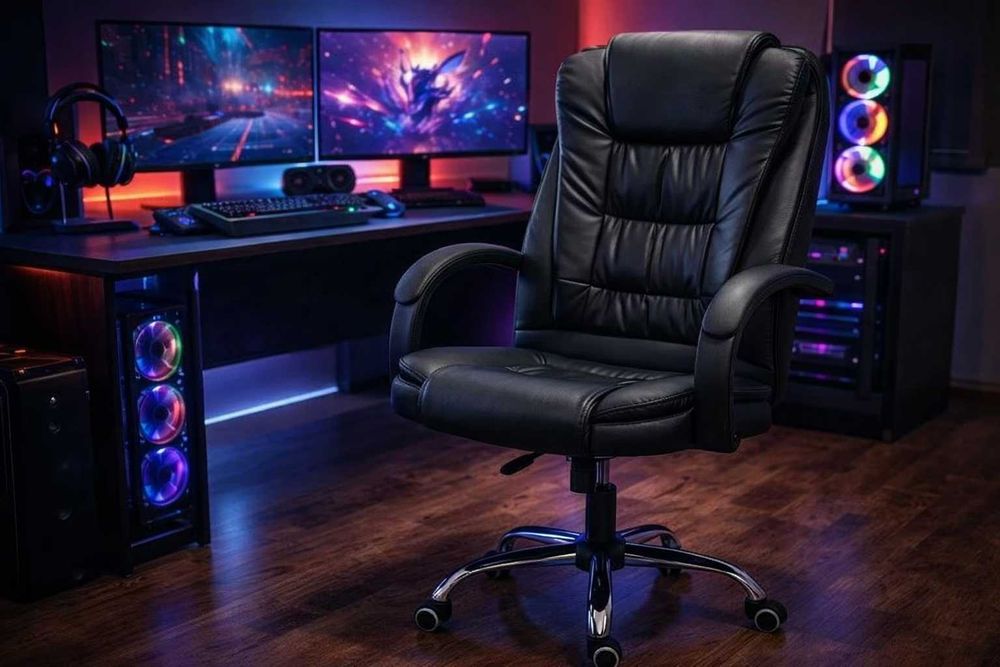 Fotel biurowy krzesło do biura obrotowe NOWE PRO ekoskóra PROMOCJA