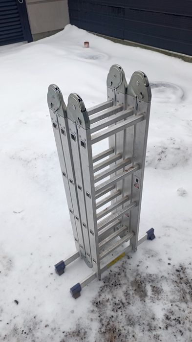 Шарнірна багатофункціональна 4 - секційна драбина (KRAUSE)