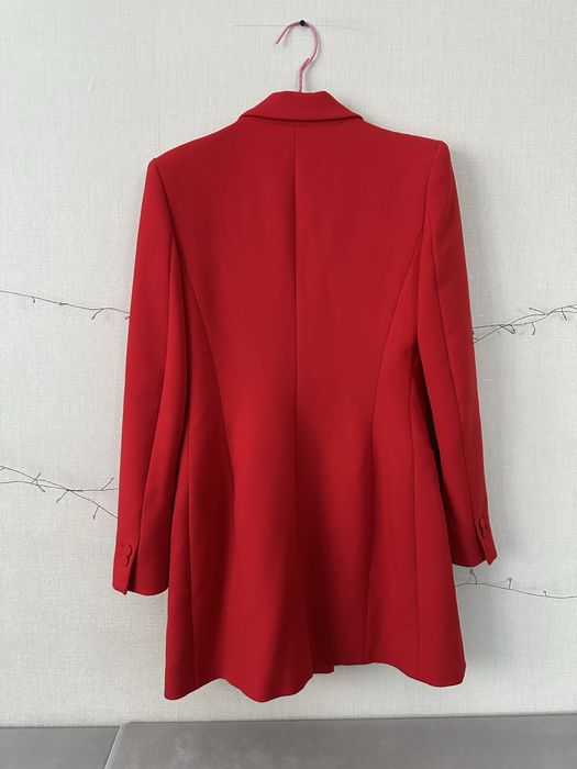 Жіночий блейзер / жакет zara basic, червоного кольору, розмір s