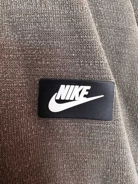 Bluza Nike zip hoodie khaki • rozpinana • logo • streetwear
