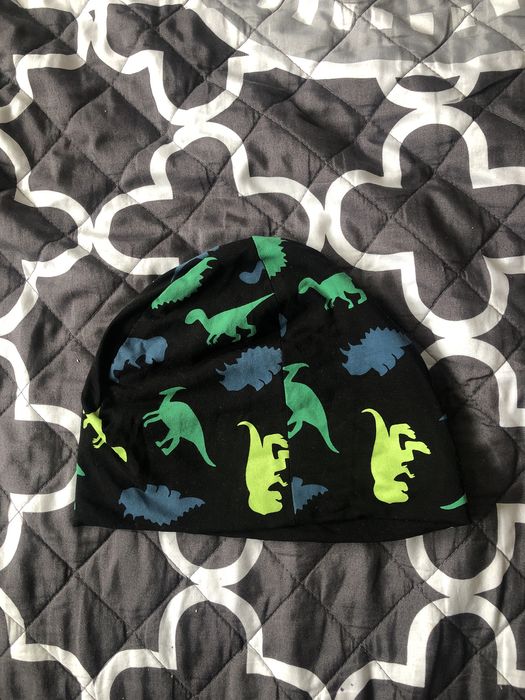 Czapka jesienna dinozaury