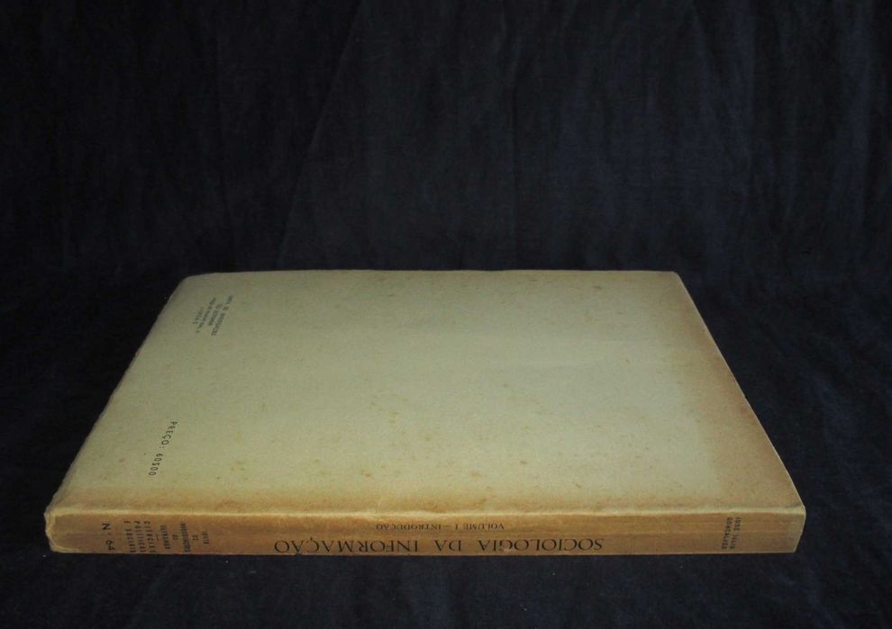 Livro Sociologia da Informação Volume I Introdução 1963