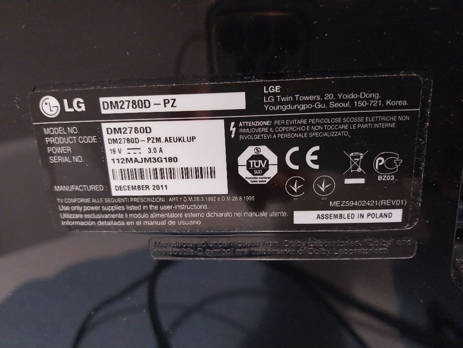 Telewizor Monitor LG