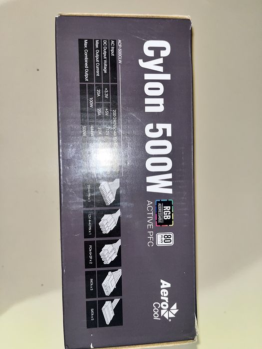 Блок живлення Aerocool Cylon 500w с  сертификатом