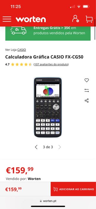 calculadora casio gráfica FX-CG50