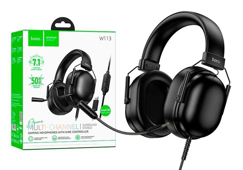 Ігрові навушники HOCO W113 USB 7.1 | геймерська гарнітура з мікрофоном